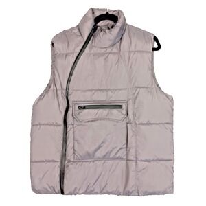 American Stitch Men's Side Zip Puffer Vest Gray Size Medium